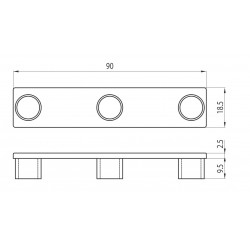 Zárókupak - 90x18 - Szürke