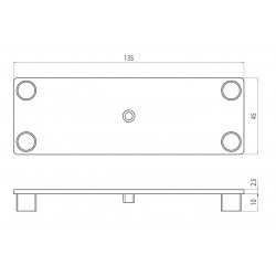 Zárókupak - 135x45 - Fekete