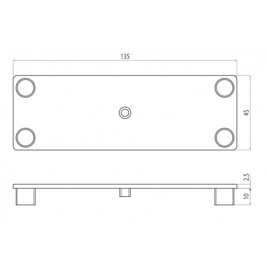 Zárókupak - 135x45 - Szürke