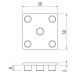 Zárókupak - 50x50 - Fekete - V2