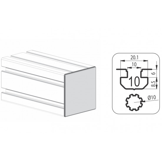 Zárókupak - 100x100 - Fekete - V2