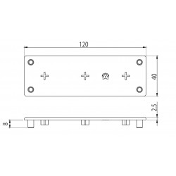 Zárókupak - 120x40 - Fekete