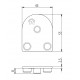 Zárókupak - 55x45-R180 - Fekete