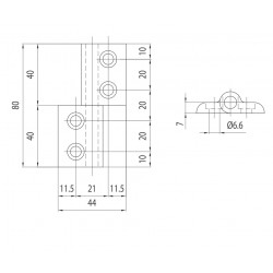 Zsanér - 80x44 - Alu